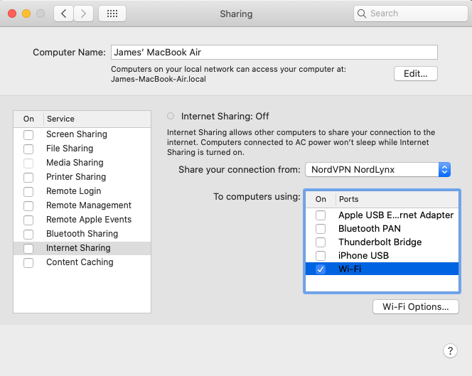 Sharing macOS